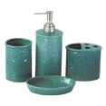 thumbnail image 1 of Savannah 4 Piece Bathroom Countertop Accessory Set, Turquoise, 1 of 2