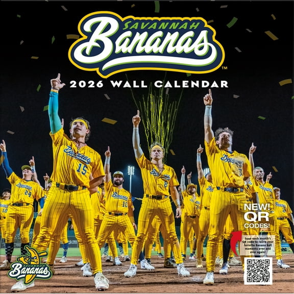 Savannah Bananas 2026 12x12 Team Wall Calendar, (Paperback)