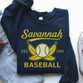 thumbnail image 1 of Savannah Baseball Est 2016 Banana Ball Graphic Vintage Sport Team Fan Streetwear SWEATSHIRT All Size S-5XL, 1 of 6