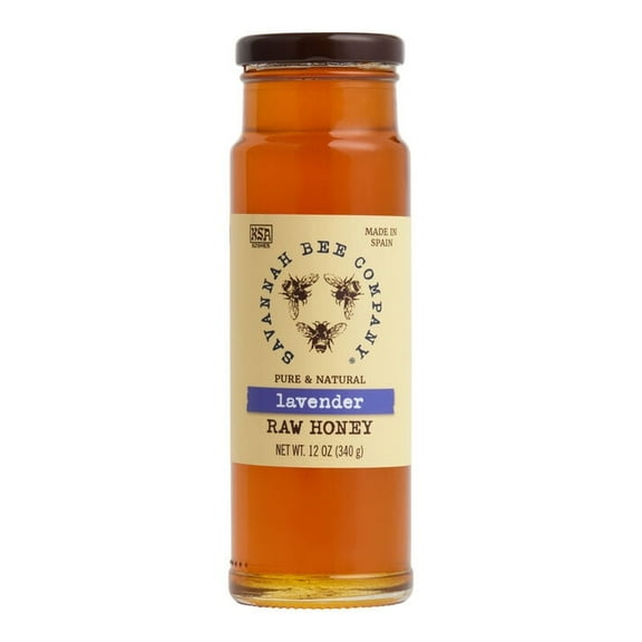 Savannah Bee Lavender Raw Honey 12 oz. Pack of 4