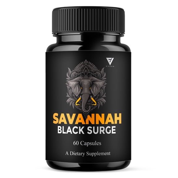 Savannah Black Surge Male Health Support, SavannahBlackSurge Supplement (60 Capsules)