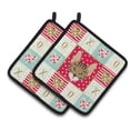 thumbnail image 1 of Savannah Cat Love Pair of Pot Holders, 1 of 4