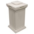 . Savannah Column Plastic Storage and Waste Bin, 30 gal White