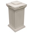 . Savannah Column Plastic Storage and Waste Bin, 30 gal White