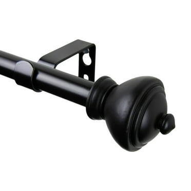 Savannah Curtain Rod 28-48 inch - Black