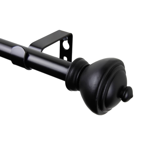 Savannah Curtain Rod 48-84 inch - Black