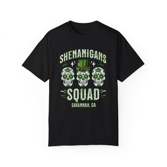 Savannah GA Shenanigans Squad St. Patrick's Day Unisex Comfort Colors Shirt