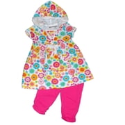 Savannah Infant Girls Floral Hoodie/Leggings 2-Piece Set Size 12 Months