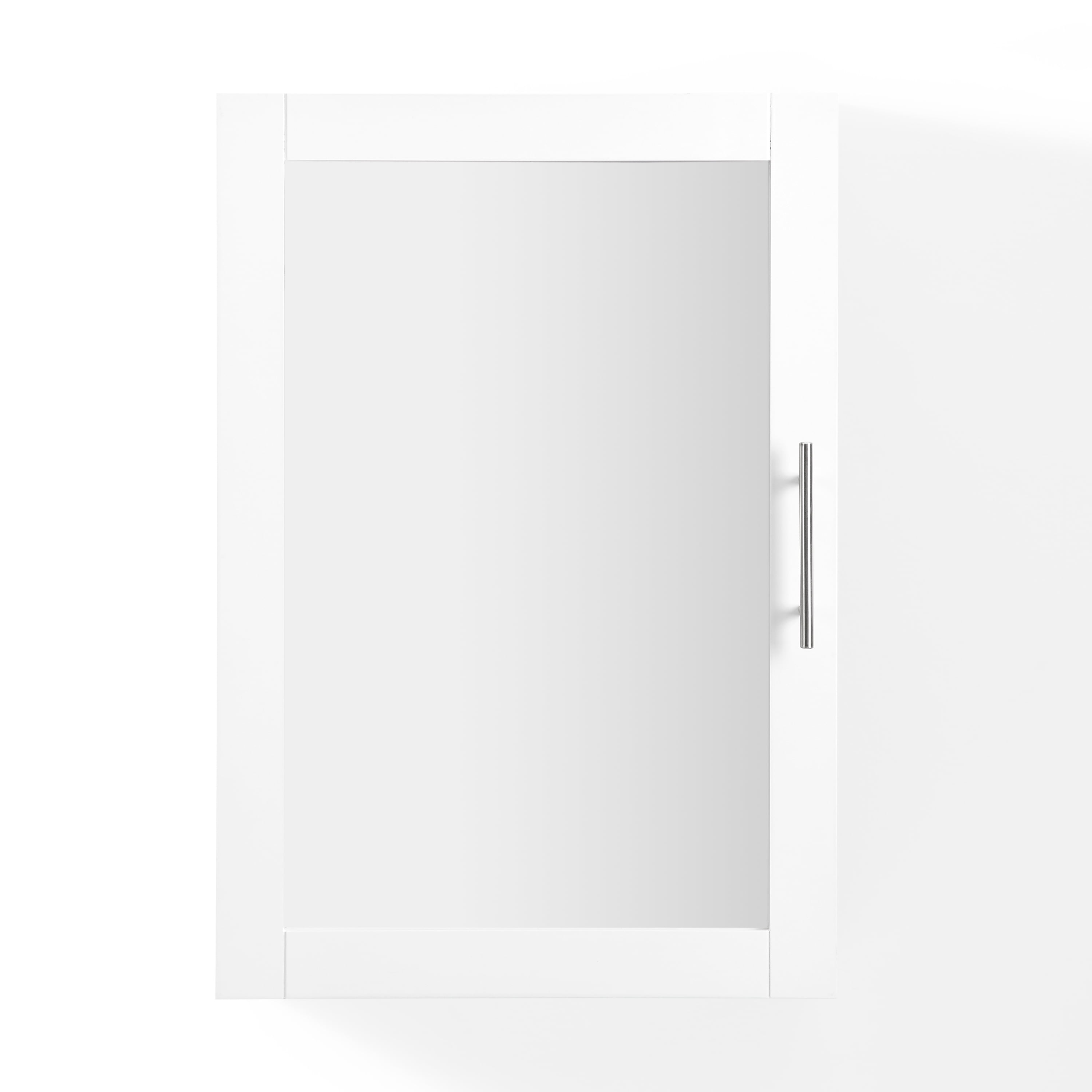 Savannah White Flush Mount Mirrored Bathroom Wall Cabinet
