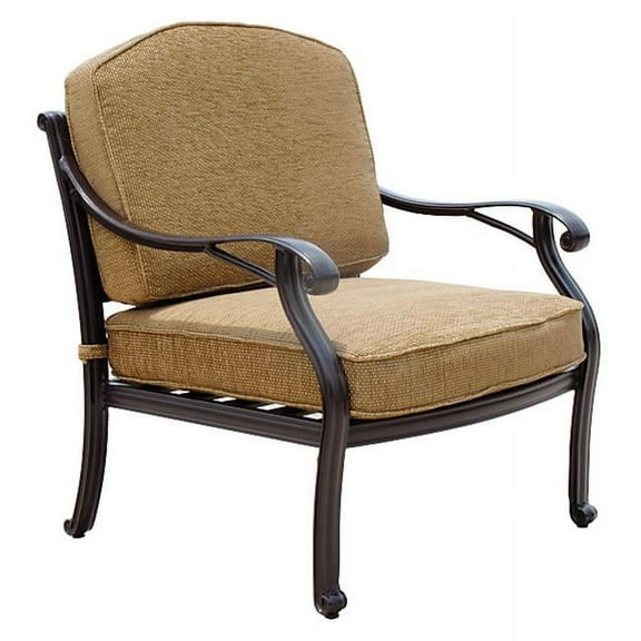 Savannah Outdoor Aluminum Club Chair, Multi Color
