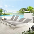 thumbnail image 1 of Savannah Outdoor Patio Mesh Chaise Lounge Set of 4-EEI-4007, 1 of 5