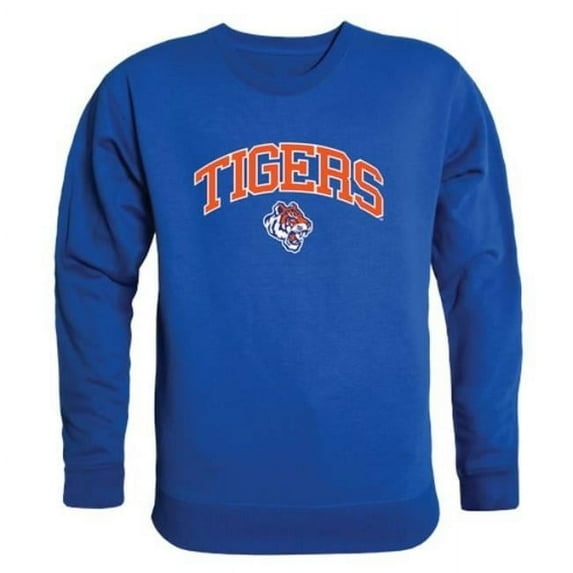Savannah State Tigers Campus Crewneck Pullover Sweatshirt Sweater - Royal, Small