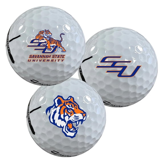 Savannah State University Tigers Logo Edition Taylormade Distance+ Golf Balls 12-Pack (Dozen)
