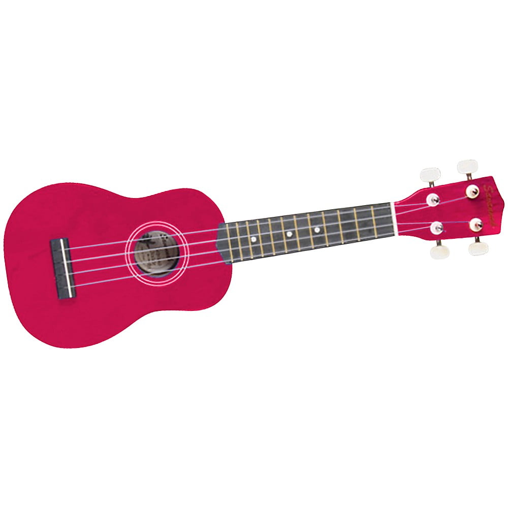 Savannah Color Ukulele with Bag, Red Multi-Colored
