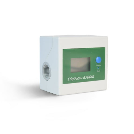Savant Digiflow 6700M Volume Totalizer & Flow Rate Indicator for Water Filter Systems - 3/8" FNPT