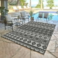 thumbnail image 1 of Savara Talina Indoor/ Outdoor Polypropylene Black Flat Weave Area Rug, 9x13, 1 of 6