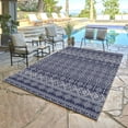 thumbnail image 1 of Savara Talina Indoor/ Outdoor Polypropylene Navy Flat Weave Area Rug, 9x13, 1 of 6