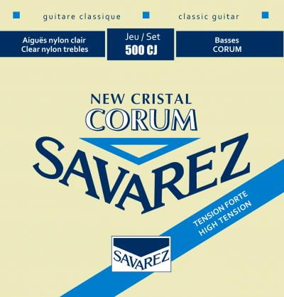 Savarez 500CJ Cristal Trebles Corum Basses High-Tension Nylon Guitar String Set