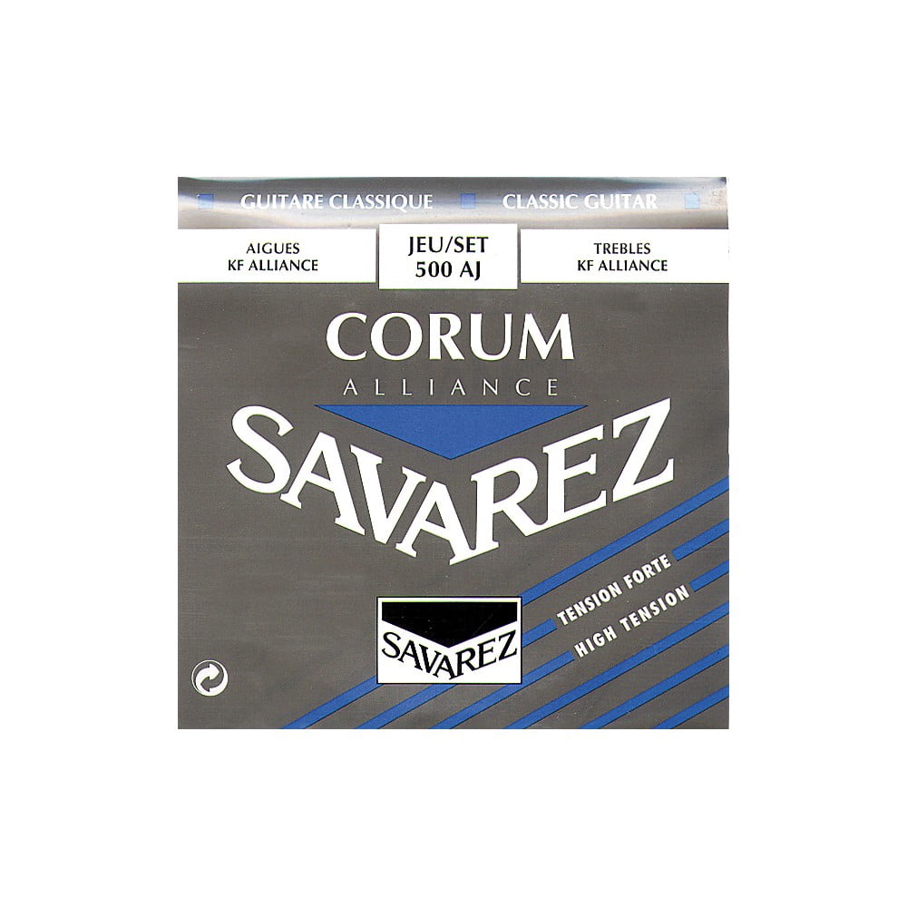Savarez 500AJ Alliance Trebles Corum Basses High Tension Nylon Guitar String Set