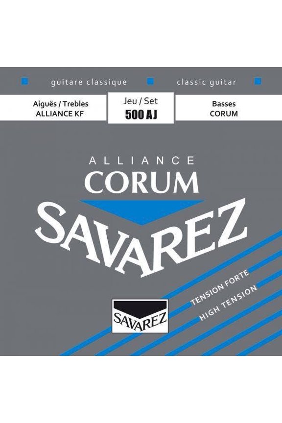 500AJ Alliance Trebles Corum Basses High Tension Nylon Guitar String Set