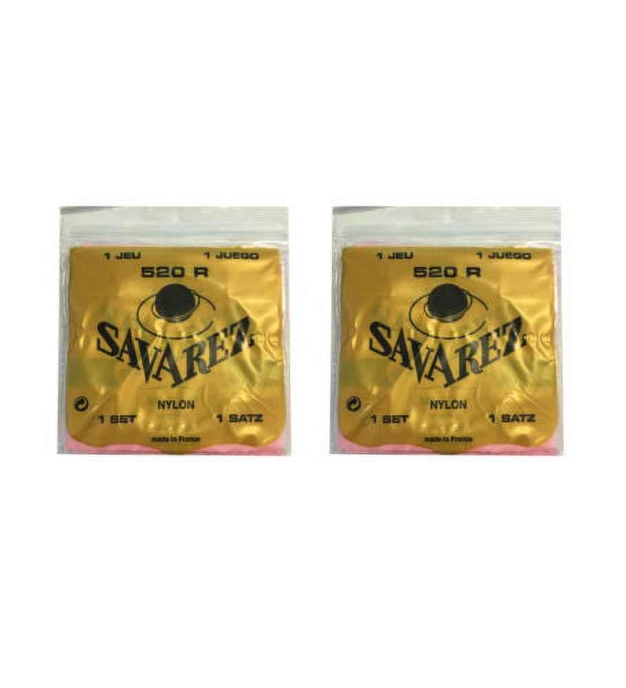Savarez Guitar Strings 2-Packs Normal Tension Nylon 520R Red Card