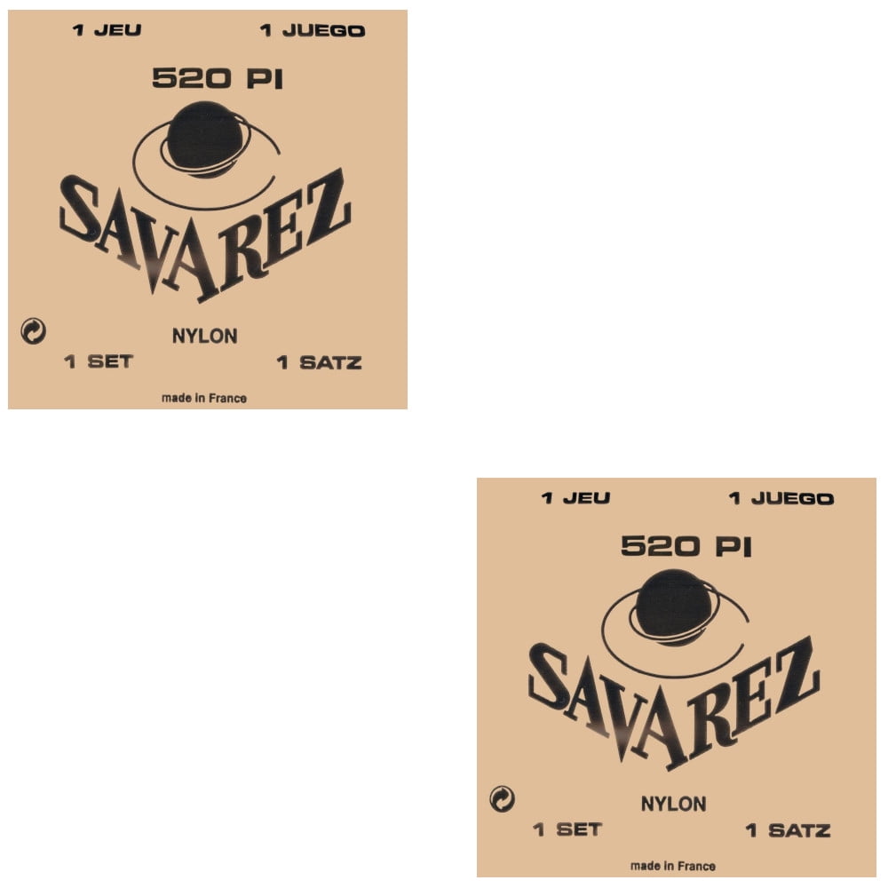 Savarez Guitar Strings 2-Packs Nylon 520P1 Red Card