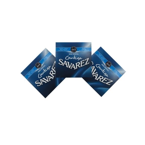 Savarez Guitar Strings 3-Pack Nylon Cristal Cantiga High Tension 510CJ