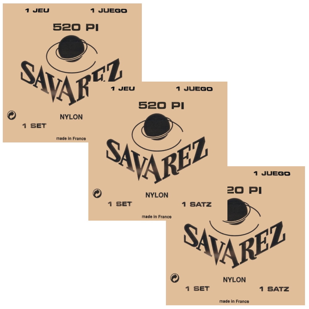 Savarez Guitar Strings 3-Packs Nylon 520P1 Red Card