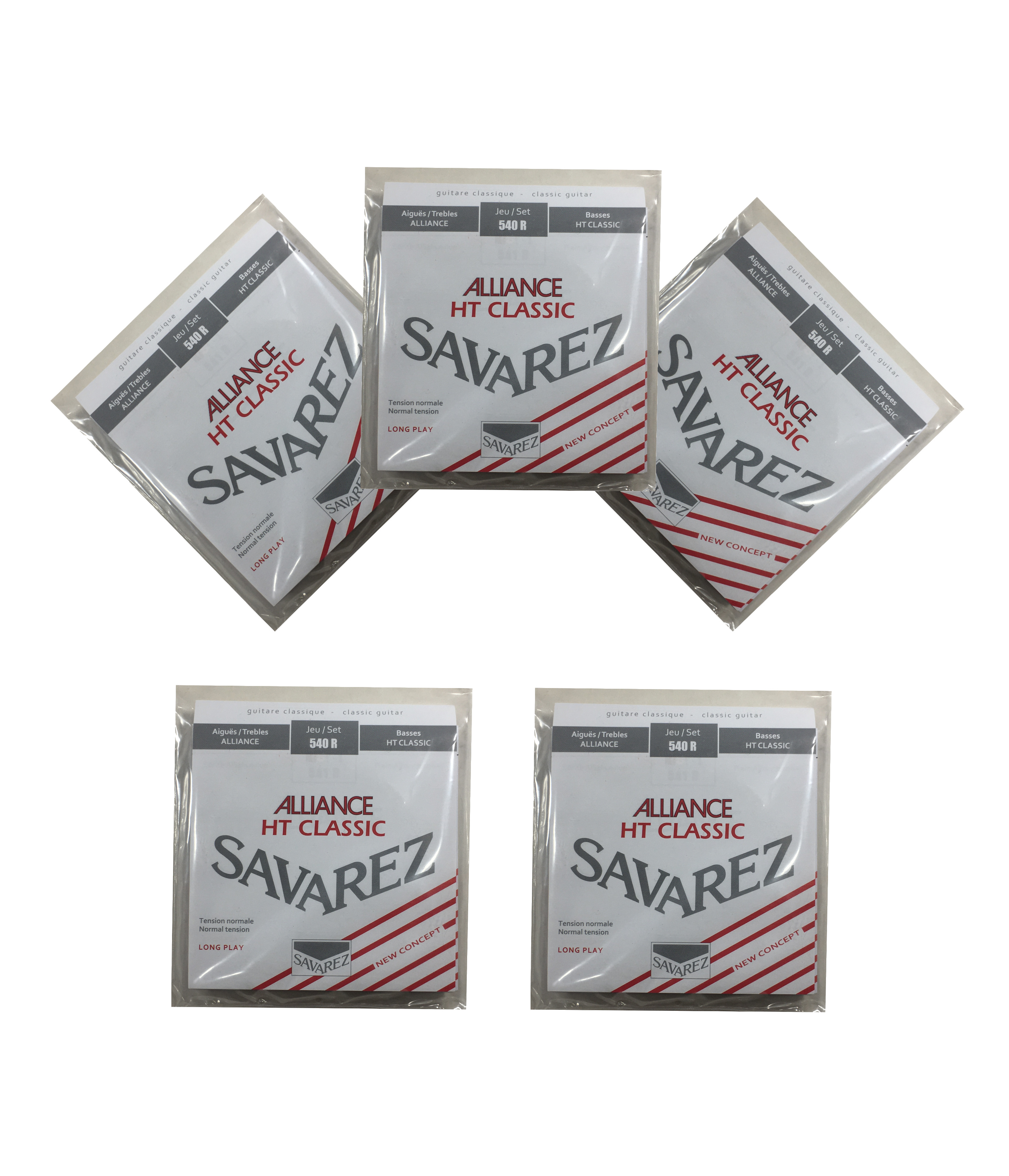 Savarez Guitar Strings 5-Pack HT Classic Alliance Normal Tension 540R