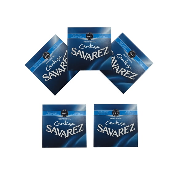 Savarez Guitar Strings 5 Sets Nylon Cristal Cantiga High Tension 510CJ