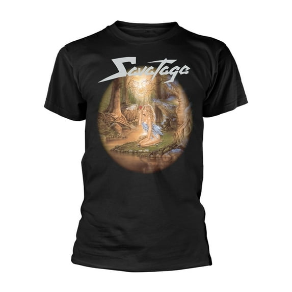 Savatage T Shirt Edge Of Thorns Band Logo new Official Mens Black