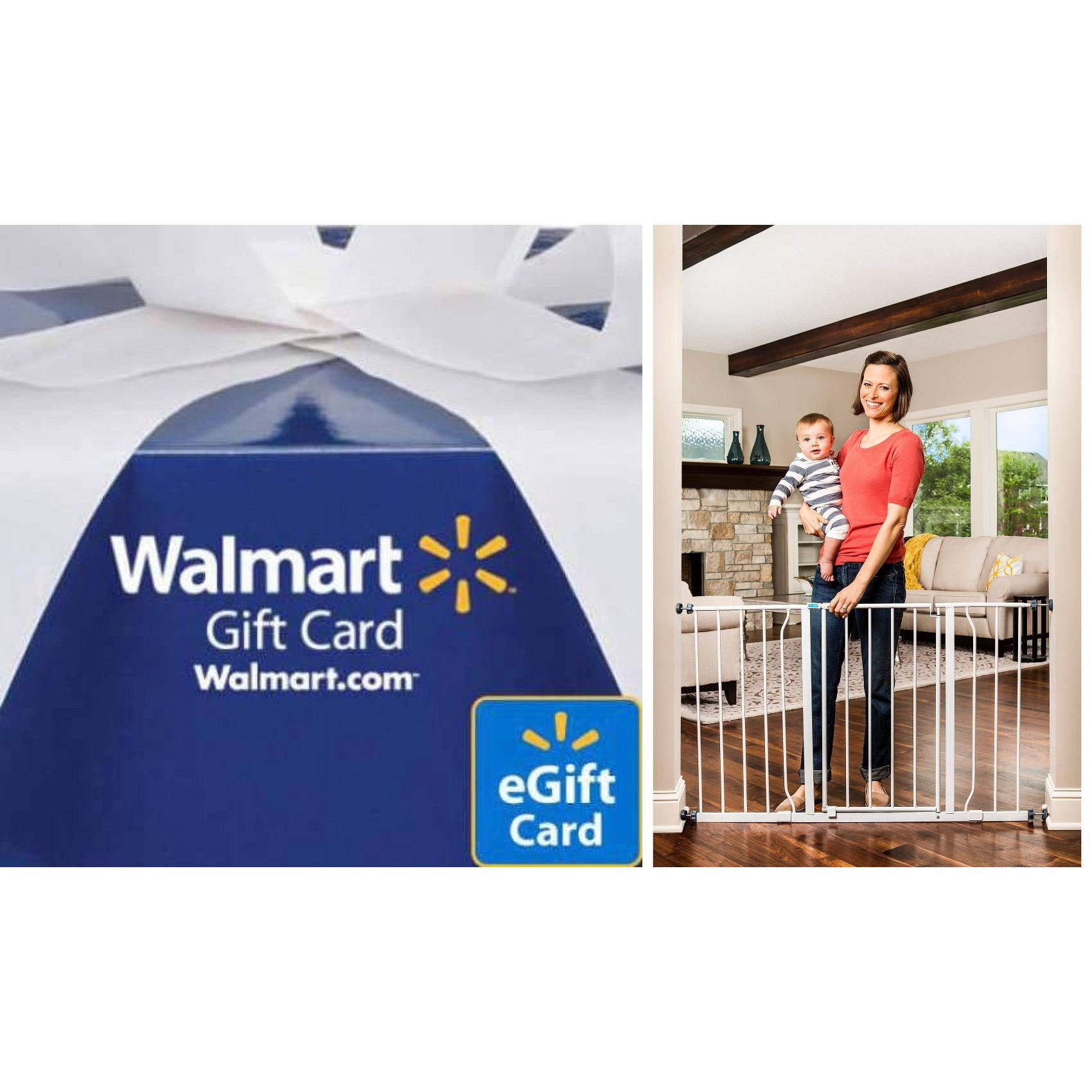 Save $10 Regalo Extra Wide Easy Open 47-Inch Super Wide Walk Thru Baby Gate, White