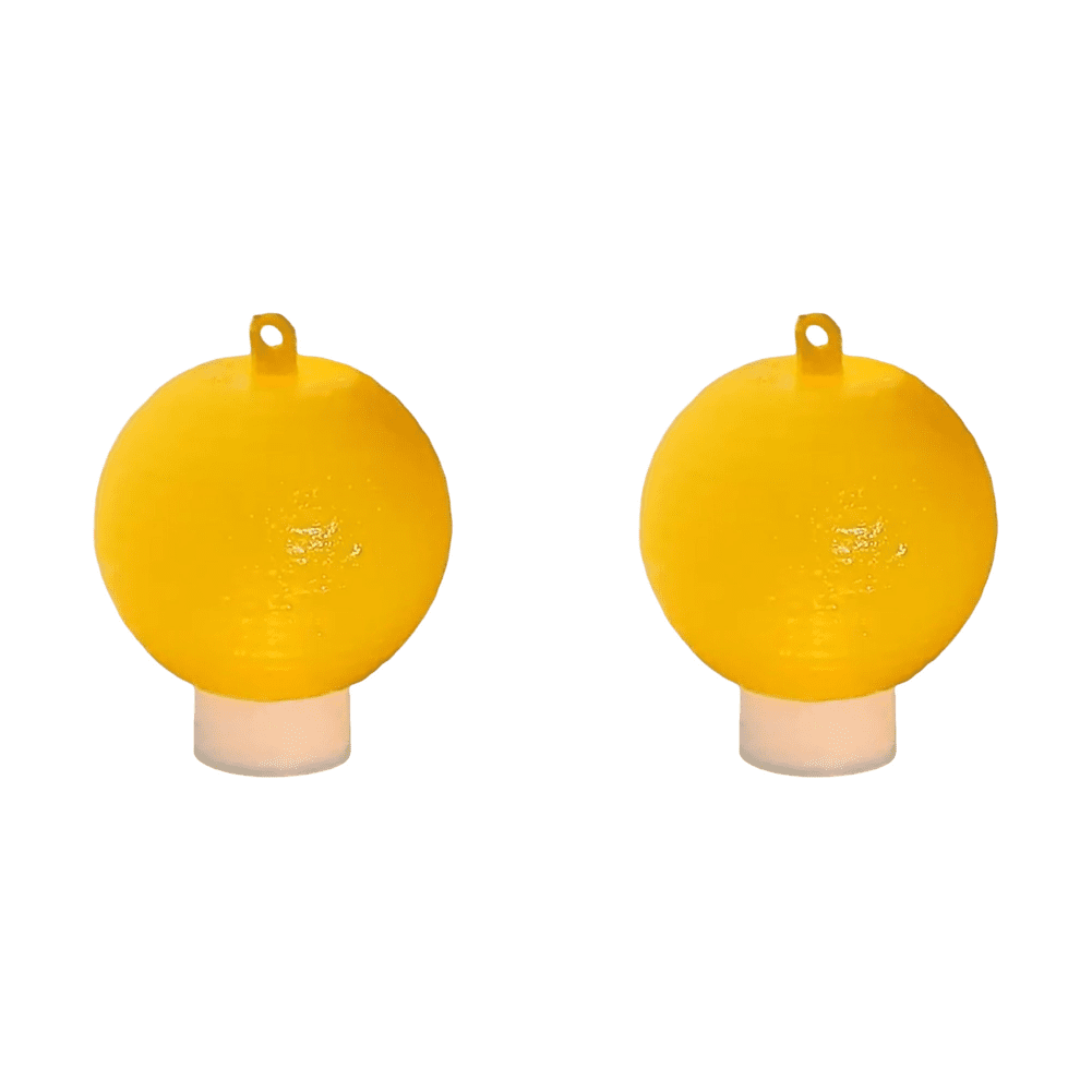 2-Pack Fruit Fly Traps – Yellow Sticky Ball Traps For Indoor/Outdoor Flying Insects
