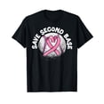 thumbnail image 1 of Save 2nd Base Baseball Player Breast Cancer Awareness T-Shirt, 1 of 5