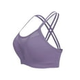 thumbnail image 1 of Save 65% Instantly!Suumer Plus Size Sports Bras for Women Solid Color Thin Belt Shockproof, 1 of 5