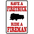 thumbnail image 1 of Do It Yourself Wall Decal Sticker Save A Firetruck Boys Bed Room Size: 9 X 18 ", 1 of 1