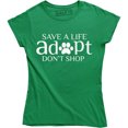thumbnail image 1 of Save A Life Adopt Dont Shop - Animal Lover Pet Dog Rescue Women's Tank T-Shirt, 1 of 4