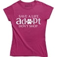 thumbnail image 1 of Save A Life Adopt Dont Shop - Animal Lover Pet Dog Rescue Women's Tank T-Shirt, 1 of 4