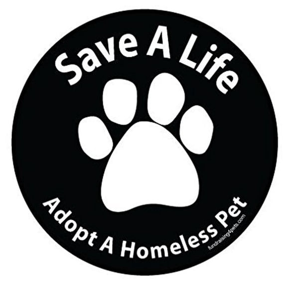 Save A Life Adopt a Homeless Pet Magnet Dog Gift Car Auto