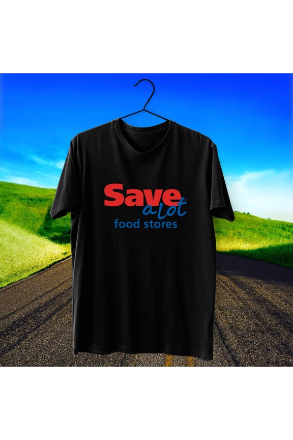 Save A Lot Grocery Market Logo Cotton T-Shirt Size S - 5XL