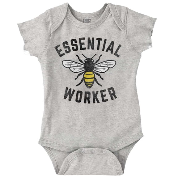 Save Bees Essential Workers Earth Day Romper Boys or Girls Infant Baby Brisco Brands 12M