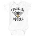 thumbnail image 1 of Save Bees Essential Workers Earth Day Romper Boys or Girls Infant Baby Brisco Brands 24M, 1 of 7