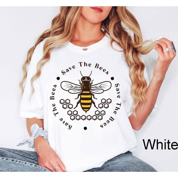 Save The Bees Shirt, Conserve Endangered Bees Shirt, Animal Lovers Shirt, Bee Shirt, Nature Life Shirt, Pollinators Tee, Cottagecore Shirt Tshirt All Size S-5XL