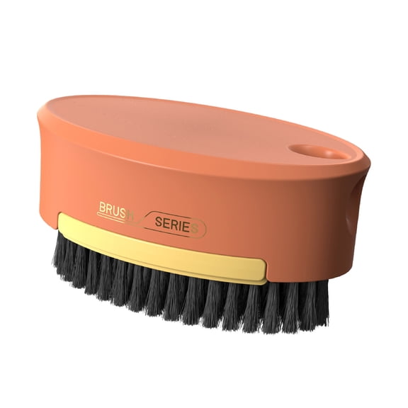 Save Big Matoen Laundry Brush, Soft Scrubbing Brush for Clothes Shoes, Non-Slip Double-Sided Design for Out Tough Stains from Garments Shoes(Orange)