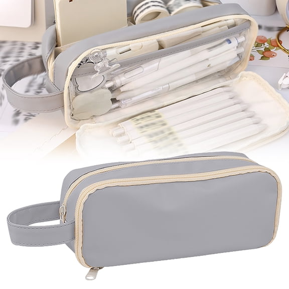 Save Big Office&Stationery Under $10 Pencil Bag Pencil Case Large Capacity Pencil Case Storage Box With Compartments For Stationery Cosmetics Pen Box