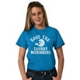 thumbnail image 1 of Save Chubby Mermaids Funny Manatees Men's Graphic T Shirt Tees Brisco Brands M, 1 of 6