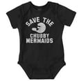 thumbnail image 1 of Save Chubby Mermaids Funny Manatees Romper Boys or Girls Infant Baby Brisco Brands 12M, 1 of 6