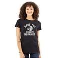 thumbnail image 1 of Save Chubby Mermaids Funny Manatees Womens Fitted Plus Size Graphic Tee Brisco Brands 2X, 1 of 5
