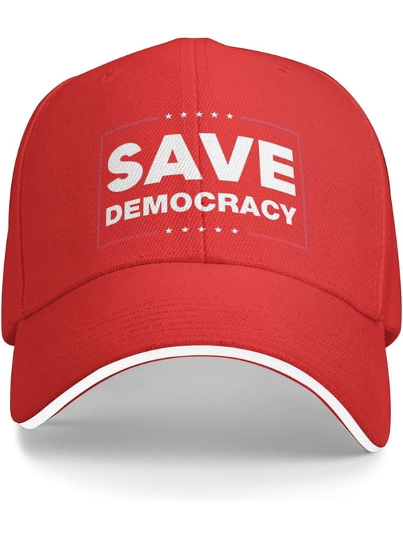 Save Defend Our Democracy Vote Election Campaign 2022 Baseball Cap Summer Sun Hat Women Trucker Hat Men Dad Hat Black