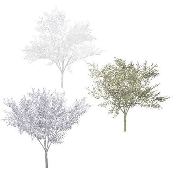 Save Dollar Stores Cedar Bush 22 X 22 in, 1 Piece of Assorted Style for Christmas/Party Decor